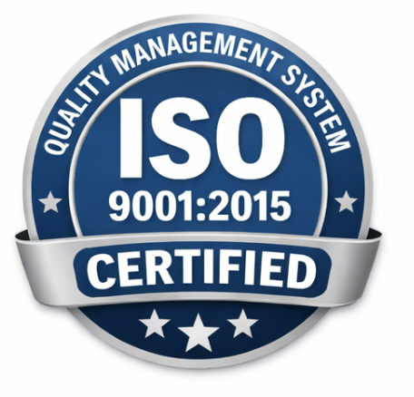 ISO 9001:2015 Quality Management System certified