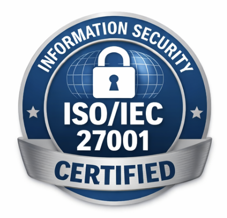 ISO/IEC 27001:2022 Information Security Management System certified